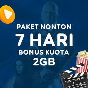 Paket Nonton 7 Hari Bonus Kuota 2GB